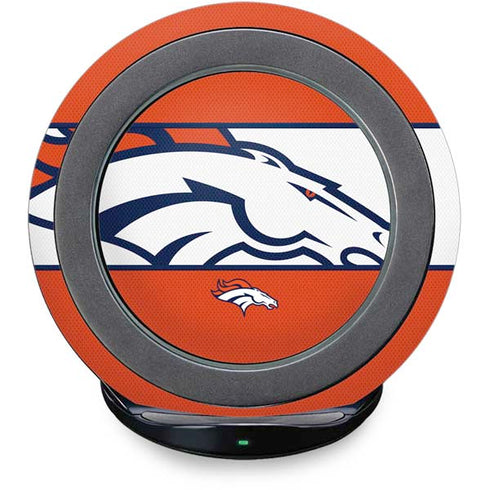 NFL Denver Broncos Zone Block Fast Charge Wireless Charging Stand Skin